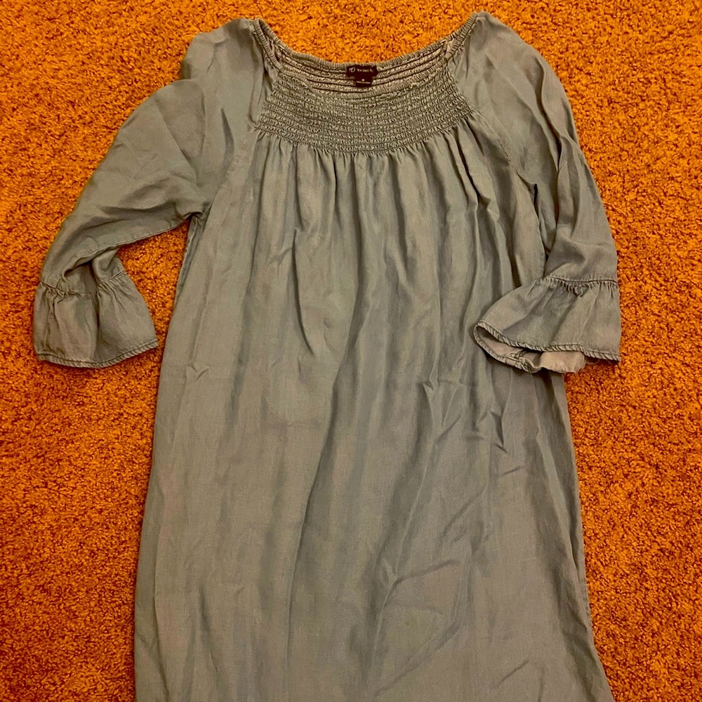 New Direction Womens Medium Chambray Dress
